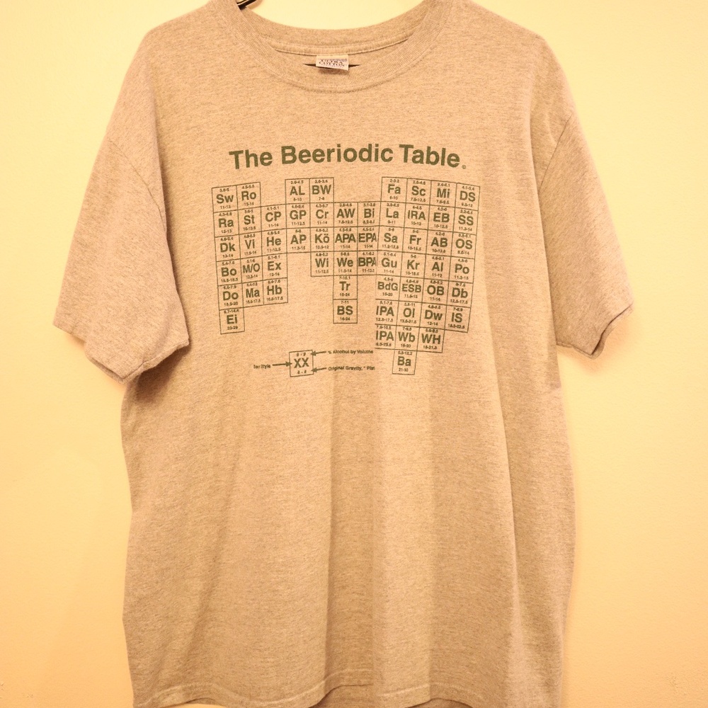 THE BEERIODIC TABLE GRAY TEE